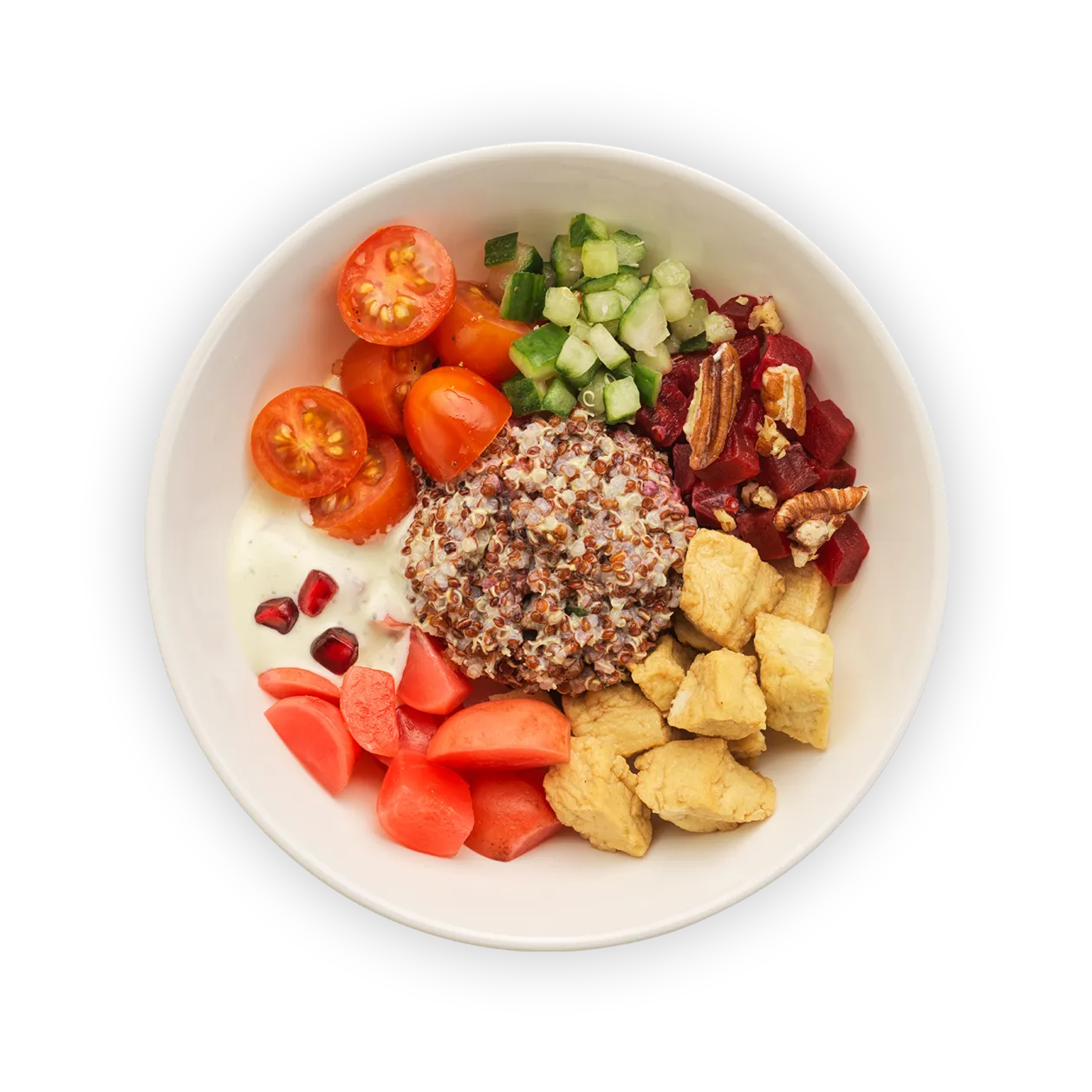 Poké bowl with quinoa | marinated tofu (gluten free)